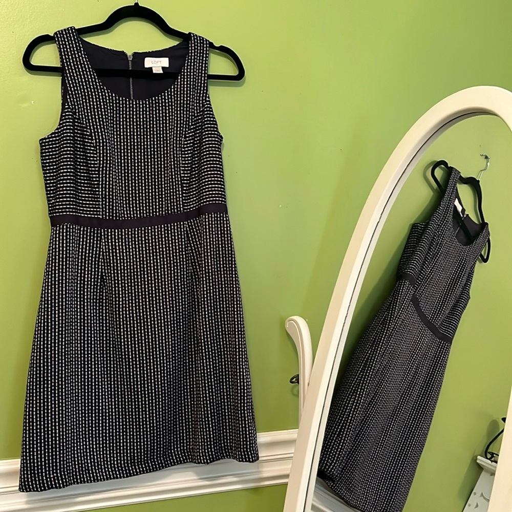 Loft Navy Sheath Dress